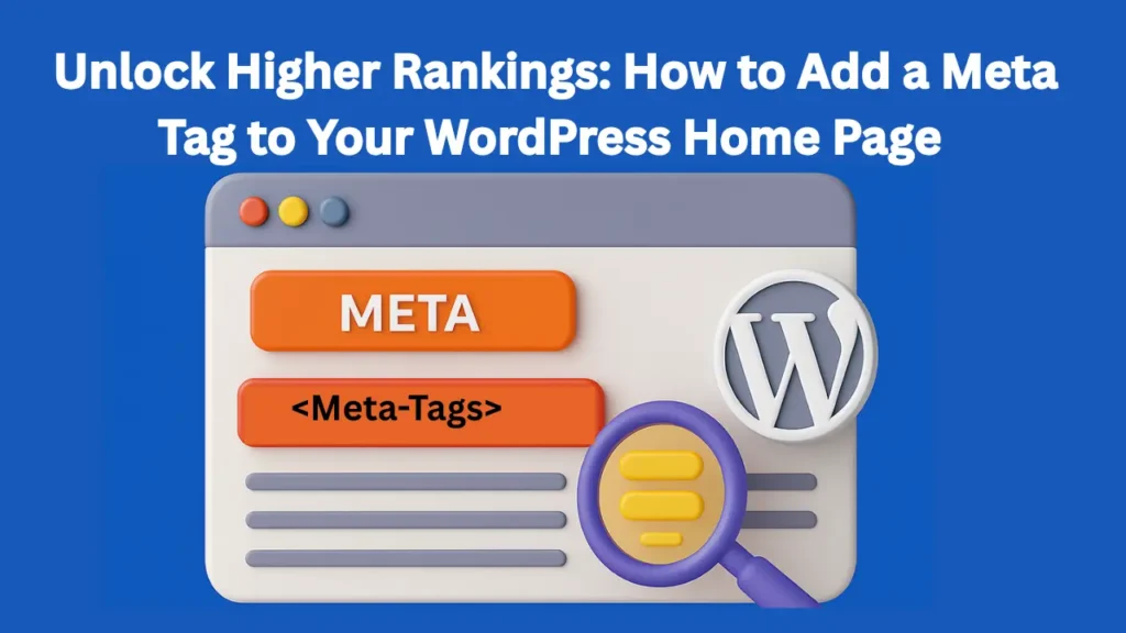 How to Add a Meta Tag to Your WordPress Home Page