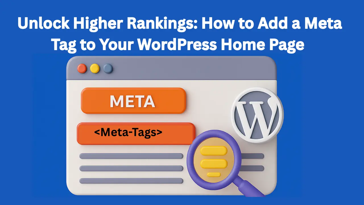 How to Add a Meta Tag to Your WordPress Home Page