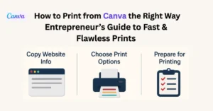How to Print from Canva