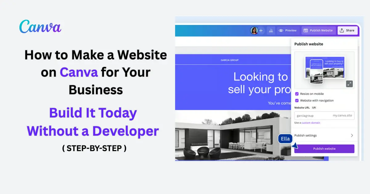 How to Make a Website on Canva for Your Business